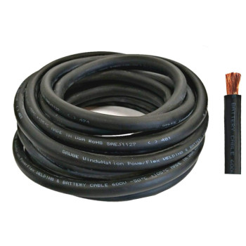 Wni 40 Gauge 100 Feet Black 40 Awg Ultra Flexible Welding Battery Copper Cable Wire Made In The Usa Car Inverter Rv Sol