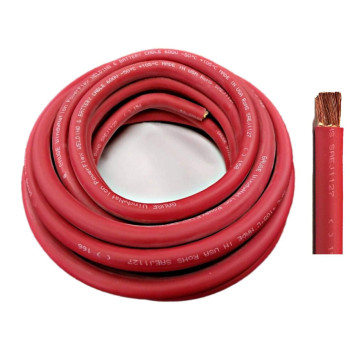 Wni 40 Gauge 75 Feet Red 40 Awg Ultra Flexible Welding Battery Copper Cable Wire Made In The Usa Car Inverter Rv Solar