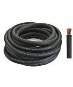 Wni 40 Gauge 10 Feet Black 40 Awg Ultra Flexible Welding Battery Copper Cable Wire Made In The Usa Car Inverter Rv Sola