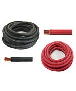 Wni 40 Gauge 20 Feet Black 20 Feet Red 40 Awg Ultra Flexible Welding Battery Copper Cable Wire Made In The Usa Car Invert