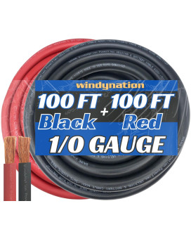 Wni 10 Gauge 100 Feet Black 100 Feet Red 10 Awg Ultra Flexible Welding Battery Copper Cable Wire Made In The Usa Car Inve