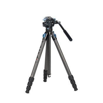 Sirui St124Va5 Carbon Fiber Tripod With Fluid Video Head Triangular Centre Column Waterproof 4 Sections 622Inch Load 66