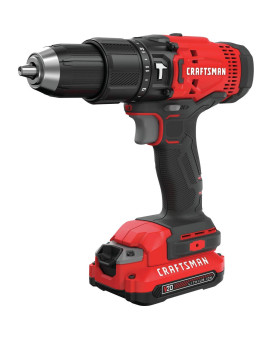 Craftsman V20 Cordless Hammer Drill Kit 12 Inch 2 Batteries And Charger Included Cmcd711C2