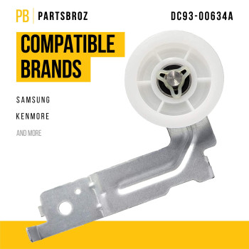 Partsbroz Dc9300634A Dryer Idler Pulley Compatible With Samsung Kenmore Amana Maytag Dryer Replaces Ap6038887 4455850 Dc96