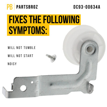 Partsbroz Dc9300634A Dryer Idler Pulley Compatible With Samsung Kenmore Amana Maytag Dryer Replaces Ap6038887 4455850 Dc96