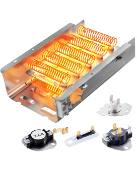 Sumnewupgraded279838 Dryer Heating Element 3387134 3977393 3977767 3392519 Dryer Thermal Fuse Compatible With Whirlpool Kenmo