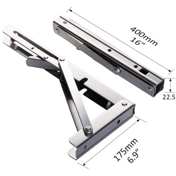 Folding Shelf Brackets Heavy Duty Stainless Steel Collapsible Shelf Bracket For Bench Table Space Saving Diy Bracket Max Loa