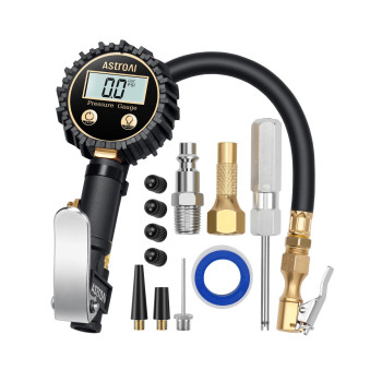 Astroai Digital Tire Pressure Gauge With Inflator3250 Psi 01 For Display Resolution Heavy Duty Air Chuck And Compressor Acc