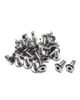 Biaungdo M6X15Mm Stainless Steel Flat Head Hex Socket Cap Bolts Screws Countersunk Connector Fastener Pack Of 30