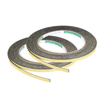 Uxcell Sealing Foam Tape 5Mm Wide 1Mm Thick 5M164Ft Long Self Adhesive Weather Strip For Window Door Insulation Pack Of 2