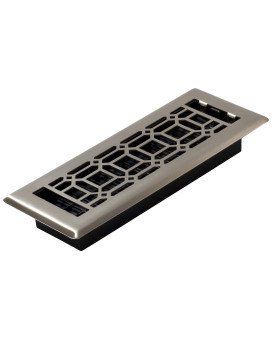 Decor Grates Ngh310Nkl New Gothic Floor Register 3 X 10 Inches Plated Nickel