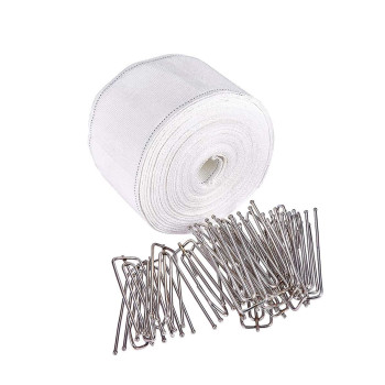 Increway Curtain Accessory 10 Meters109 Yards White Curtain Tape Curtain Heading Deep Pinch Pleat Tape With 20 Pcs Stainless