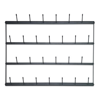 Claimed Corner Mug Rack With Sturdy Steel Frame Matte Black Finish Removable Rubber Caps Wall Mounted Horizontal 34 X 235