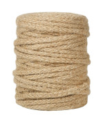 Tenn Well 5Mm Jute Twine 100 Feet Braided Natural Jute Rope Thick Twine Rope For Crafts Gift Wrapping Gardening Cat Tower R