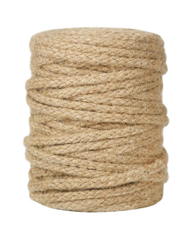 Tenn Well 5Mm Jute Twine 100 Feet Braided Natural Jute Rope Thick Twine Rope For Crafts Gift Wrapping Gardening Cat Tower R