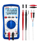 Etekcity Professional Digital Multimeter Voltmeter A1000 Acdc Voltage Tester Trms 6000 Counts Current Resistance Frequency