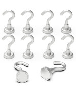 Mhdmag Magnetic Hooks Refrigerator Cruise Ship Accessories 22 Lbs Super Magnets With Neodymium Rare Earth For Hanging Door Hol