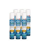 Zinsser 3437466Pk Bulls Eye 123 Turbo Primer Spray 26 Oz White 6 Pack