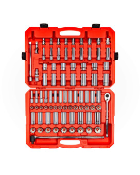 Tekton 12 Inch Drive 6Point Socket And Ratchet Set 83Piece 38 1516 In 1032 Mm Skt25302