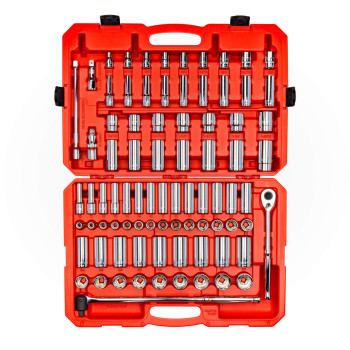 Tekton 12 Inch Drive 6Point Socket And Ratchet Set 83Piece 38 1516 In 1032 Mm Skt25302