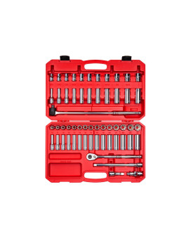 Tekton 12 Inch Drive 6Point Socket And Ratchet Set 57Piece 381 In 1024 Mm Skt25301