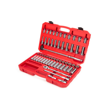 Tekton 12 Inch Drive 6Point Socket And Ratchet Set 57Piece 381 In 1024 Mm Skt25301