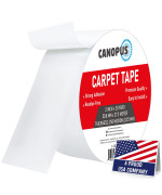 Canopus Double Sided Carpet Tape For Area Rugs Multipurpose Carpet Adhesive Suitable For Tilings Wood Floors Nonslip Rug T