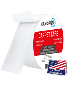 Canopus Double Sided Carpet Tape For Area Rugs Multipurpose Carpet Adhesive Suitable For Tilings Wood Floors Nonslip Rug T