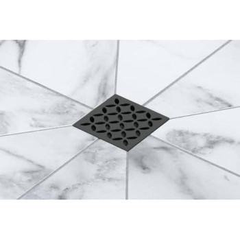 Schluter Kerdidrain Contour Shower Grate Kit With Integrated Slope Bonding Flange Ideal For Tile Showers 4 Grate Size Sq