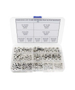 Hvazi 256 To 3816 Unc 304 Stainless Steel Hex Nuts Assortment Kit