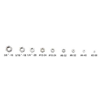 Hvazi 256 To 3816 Unc 304 Stainless Steel Hex Nuts Assortment Kit