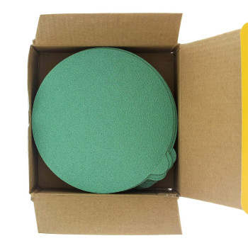 Duragold Premium 5 Green Film Psa Sanding Discs 80 Grit Box Of 50 Film Back Self Adhesive Stickyback Sandpaper Discs Fo