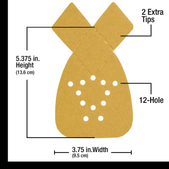 Duragold Premium Mouse Detail Sander Sandpaper 36 Assorted Grit Sanding Sheets 60 80 120 220 320 40012 Hole Pattern Hook