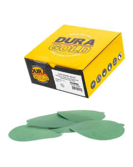 Duragold Premium 5 Green Film Psa Sanding Discs 400 Grit Box Of 50 Film Back Self Adhesive Stickyback Sandpaper Discs F