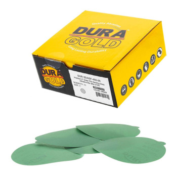 Duragold Premium 5 Green Film Psa Sanding Discs 400 Grit Box Of 50 Film Back Self Adhesive Stickyback Sandpaper Discs F