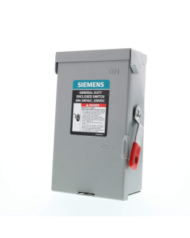 Siemens 2P 60A 240V General Duty Safety Switch Outdoor Nonfusible