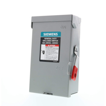 Siemens 2P 60A 240V General Duty Safety Switch Outdoor Nonfusible