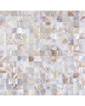 Kasaro Peel And Stick Backsplash Shell Tiles Mother Of Pearl Mosaic Self Adhesive Tiles For Kitchen Wall Bathroom Bedroom Decor