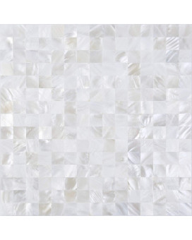 Kasaro Peel And Stick Backsplash Shell Tiles Mother Of Pearl Mosaic Self Adhesive Tiles For Kitchen Wall Bathroom Bedroom Decor