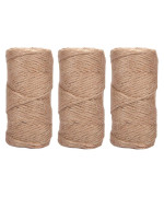 492 Feet C 164 Yards 16 Inch 6 Ply Natural Jute Garden Twine String Rolls For Packing Materials Artworks Crafts Gift Wrapp