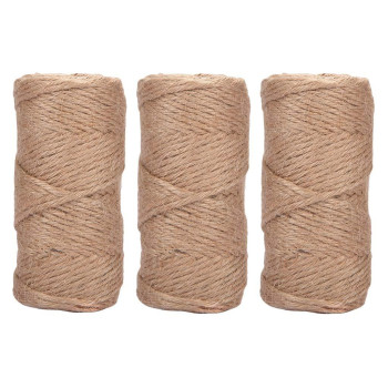 492 Feet C 164 Yards 16 Inch 6 Ply Natural Jute Garden Twine String Rolls For Packing Materials Artworks Crafts Gift Wrapp