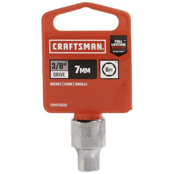 Craftsman Shallow Socket Metric 38Inch Drive 7Mm 6Point Cmmt43533