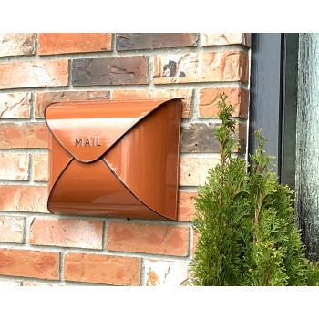 Nach Envelope Wall Mount Mailbox Maximum Rust Protection Metal Mailbox Terracotta Mail Box Mailboxes For Outside Wall Mount