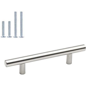 Homdiy Cabinet Handles Brushed Nickel Cabinet Pulls Hd201Sn Modern Drawer Handles Stainless Steel Cabinet Hardware 412In Hol