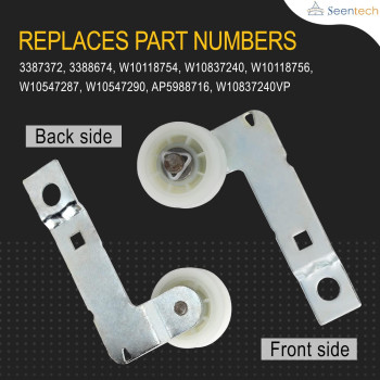 W10837240 Dryer Idler Pulley With Bracket By Seentech Exact Fit For Whirlpool Kenmore Dryer Replace 279640 W10118756 W1054729