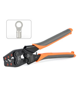 Icrimp Non Insulated Terminal Crimper Awg 226 Ratchet Wire Crimper Tool For Battery Cable Terminal Copper Butt Connector Spl