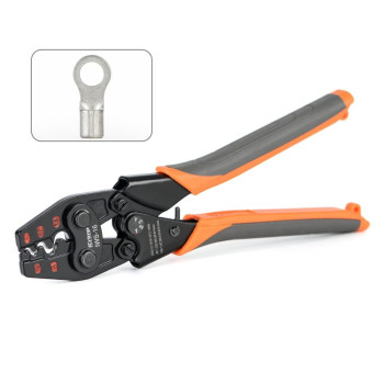 Icrimp Non Insulated Terminal Crimper Awg 226 Ratchet Wire Crimper Tool For Battery Cable Terminal Copper Butt Connector Spl