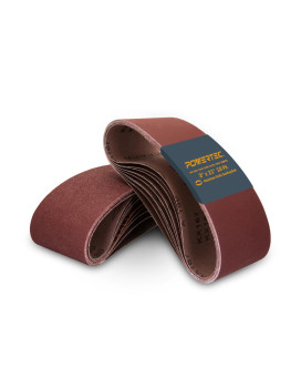 Powertec 3 X 21Inch Sanding Belts 3 Each Of 6080120180240400 Grits 18Pk Aluminum Oxide Belt Sander Sanding Belt Assortmen