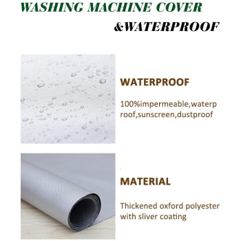 Washerdryer Cover Washer And Dryer Covers Washine Machine Cover For Waterproof And Dustproof Thickening Frontloading Machine W