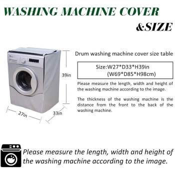 Washerdryer Cover Washer And Dryer Covers Washine Machine Cover For Waterproof And Dustproof Thickening Frontloading Machine W